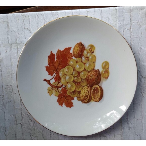 Vintage Bareuther Waldsassen Porcelain Dessert Plates Gold Trim - Picture 2 of 8